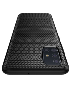 Чехол Spigen для Galaxy A51 - Liquid Air - Матово-черный - ACS00601