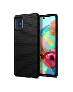 Чехол Spigen для Galaxy A71 - Liquid Air - Матово-черный - ACS00602