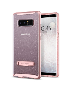 Чехол Spigen для Galaxy Note 8 - Crystal Hybrid Glitter - Розовый кварц - 587CS21845