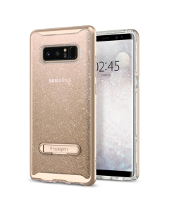 Чехол Spigen для Galaxy Note 8 - Crystal Hybrid Glitter - Золотой кварц - 587CS21844