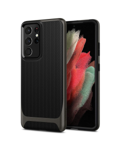 Чехол Spigen для Galaxy S21 Ultra - Neo Hybrid - Темно-серый - ACS02356