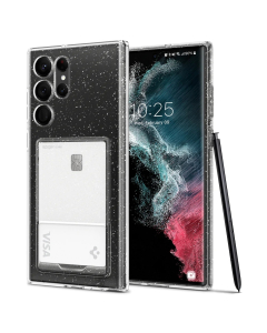 Чехол Spigen для Galaxy S22 Ultra - Crystal Slot Glitter - Прозрачный кварц - ACS04284