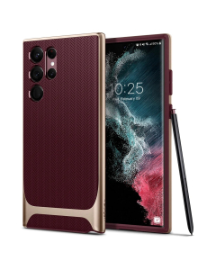 Чехол Spigen для Galaxy S22 Ultra - Neo Hybrid - Бордовый - ACS04382