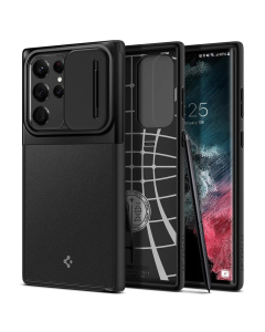Чехол Spigen для Galaxy S22 Ultra - Optik Armor - Черный - ACS04281