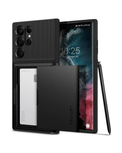 Чехол Spigen для Galaxy S22 Ultra - Slim Armor CS - Черный - ACS03927