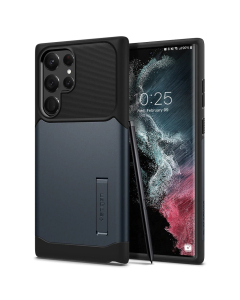Чехол Spigen для Galaxy S22 Ultra - Slim Armor - Синевато-серый - ACS03944