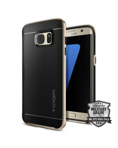 Чехол Spigen для Galaxy S7 Edge - Neo Hybrid - Золотой - 556CS20203