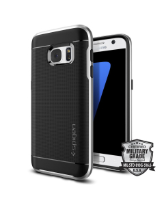 Чехол Spigen для Galaxy S7 - Neo Hybrid - Серебристый - 555CS20142