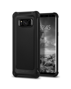 Прочный чехол Spigen для Galaxy S8 - Rugged Armor Extra - Экстра-черный - 565CS21319