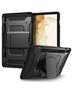 Чехол Spigen для Galaxy Tab S8 / Tab S7 - Rugged Armor Pro - Темно-серый - ACS01605