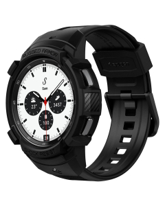 Чехол с ремешком Spigen для Galaxy Watch 4 Classic (42 mm) - Rugged Armor Pro - Черный - ACS03833