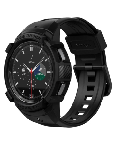 Чехол с ремешком Spigen для Galaxy Watch 4 Classic (46 mm) - Rugged Armor Pro - Черный - ACS03832