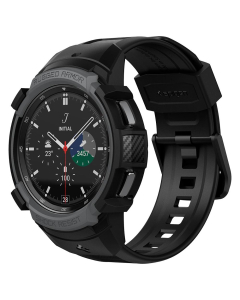 Чехол с ремешком Spigen для Galaxy Watch 4 Classic (46 mm) - Rugged Armor Pro - Серый - ACS03652