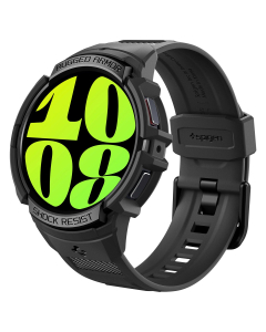 Чехол с ремешком Spigen для Galaxy Watch 6 (44 mm) - Rugged Armor Pro - Черный - ACS06496