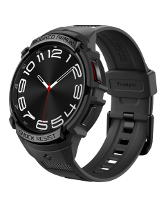 Чехол с ремешком Spigen для Galaxy Watch 6 Classic (43 mm) - Rugged Armor Pro - Черный - ACS06492