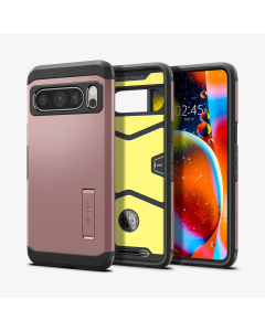 Чехол Spigen для Google Pixel 8 Pro - Tough Armor - Золотой/Розовый - ACS06321