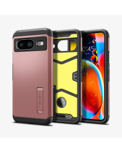 Чехол Spigen для Google Pixel 8 - Tough Armor - Золотой/Розовый - ACS06284