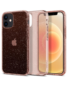 Чехол Spigen для iPhone 12 Mini - Liquid Crystal Glitter - Розовый кварц - ACS01742