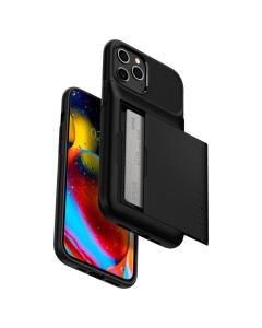 Чехол Spigen для iPhone 12 Pro Max - Slim Armor Wallet - Чёрный - ACS01483