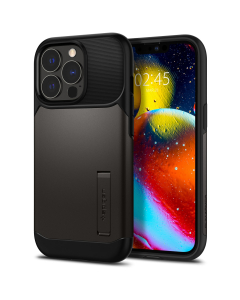 Чехол Spigen для iPhone 13 Pro - Slim Armor - Темно-серый - ACS03303