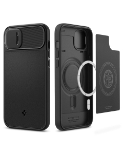 Чехол Spigen для iPhone 14 Plus - Optik Armor (MagFit) - Черный - ACS04923