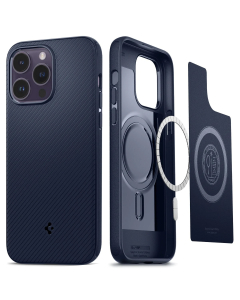 Чехол Spigen для iPhone 14 Pro Max - Mag Armor (MagFit) - Синий - ACS04845