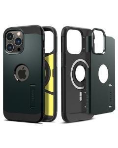 Чехол Spigen для iPhone 14 Pro Max - Tough Armor (MagFit) - Темно-зеленый - ACS04843