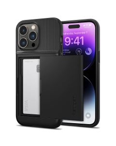 Чехол Spigen для iPhone 14 Pro - Slim Armor CS - Черный - ACS04980