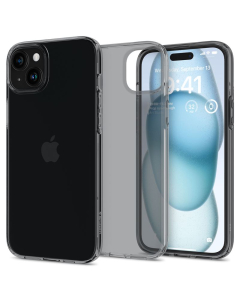 Чехол Spigen для iPhone 15 - Crystal Flex - Затемненный/Прозрачный - ACS06482