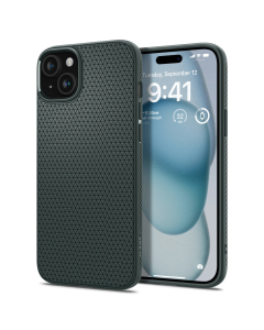 Чехол Spigen для iPhone 15 - Liquid Air - Зеленый - ACS06792