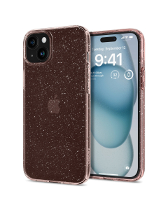 Чехол Spigen для iPhone 15 - Liquid Crystal Glitter - Прозрачный/Розовый - ACS06789
