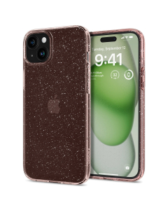 Чехол Spigen для iPhone 15 Plus - Liquid Crystal Glitter - Прозрачный/Розовый - ACS06649