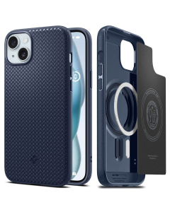 Чехол Spigen для iPhone 15 Plus - Mag Armor (MagFit) - Синий - ACS06672