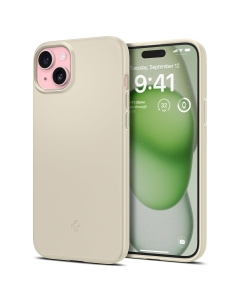 Чехол Spigen для iPhone 15 Plus - Thin Fit - Бежевый - ACS06642