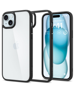 Чехол Spigen для iPhone 15 Plus - Ultra Hybrid - Черный - ACS06657