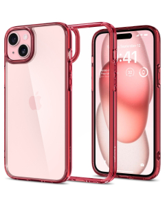 Чехол Spigen для iPhone 15 Plus - Ultra Hybrid - Красный - ACS06654