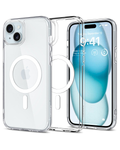 Чехол Spigen для iPhone 15 Plus - Ultra Hybrid (MagFit) - Белый - ACS06660