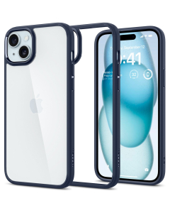 Чехол Spigen для iPhone 15 Plus - Ultra Hybrid - Синий - ACS06659