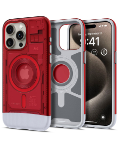 Чехол Spigen для iPhone 15 Pro - Classic C1 (MagFit) - Красный - ACS06744