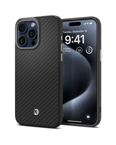 Чехол Spigen для iPhone 15 Pro - Enzo Aramid - Черный - ACS07045