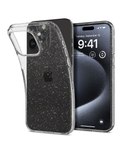 Чехол Spigen для iPhone 15 Pro - Liquid Crystal Glitter - Затемненный/Прозрачный - ACS06701