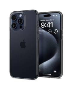 Чехол Spigen для iPhone 15 Pro Max - Crystal Flex - Затемненный/Прозрачный - ACS06444