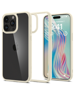 Чехол Spigen для iPhone 15 Pro Max - Crystal Hybrid - Бежевый - ACS06448