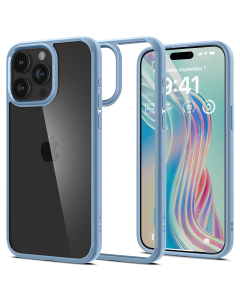 Чехол Spigen для iPhone 15 Pro Max - Crystal Hybrid - Голубой - ACS06447