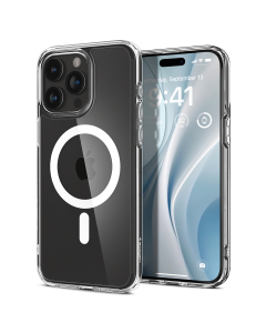 Чехол Spigen для iPhone 15 Pro Max - Crystal Hybrid (MagFit) - Белый - ACS06450
