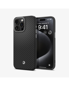 Чехол Spigen для iPhone 15 Pro Max - Enzo Aramid - Черный - ACS07044