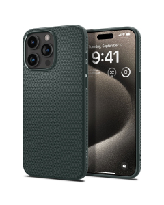 Чехол Spigen для iPhone 15 Pro Max - Liquid Air - Зеленый - ACS06564