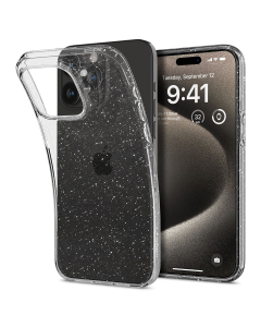 Чехол Spigen для iPhone 15 Pro Max - Liquid Crystal Glitter - Затемненный/Прозрачный - ACS06559
