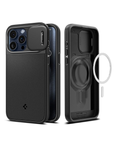Чехол Spigen для iPhone 15 Pro Max - Optik Armor (MagFit) - Черный - ACS06599