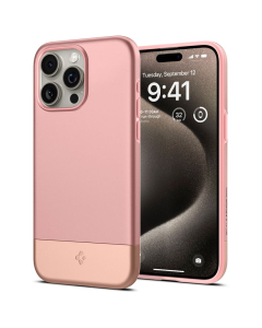 Чехол Spigen для iPhone 15 Pro Max - Style Armor (MagFit) - Золотой/Розовый - ACS06610